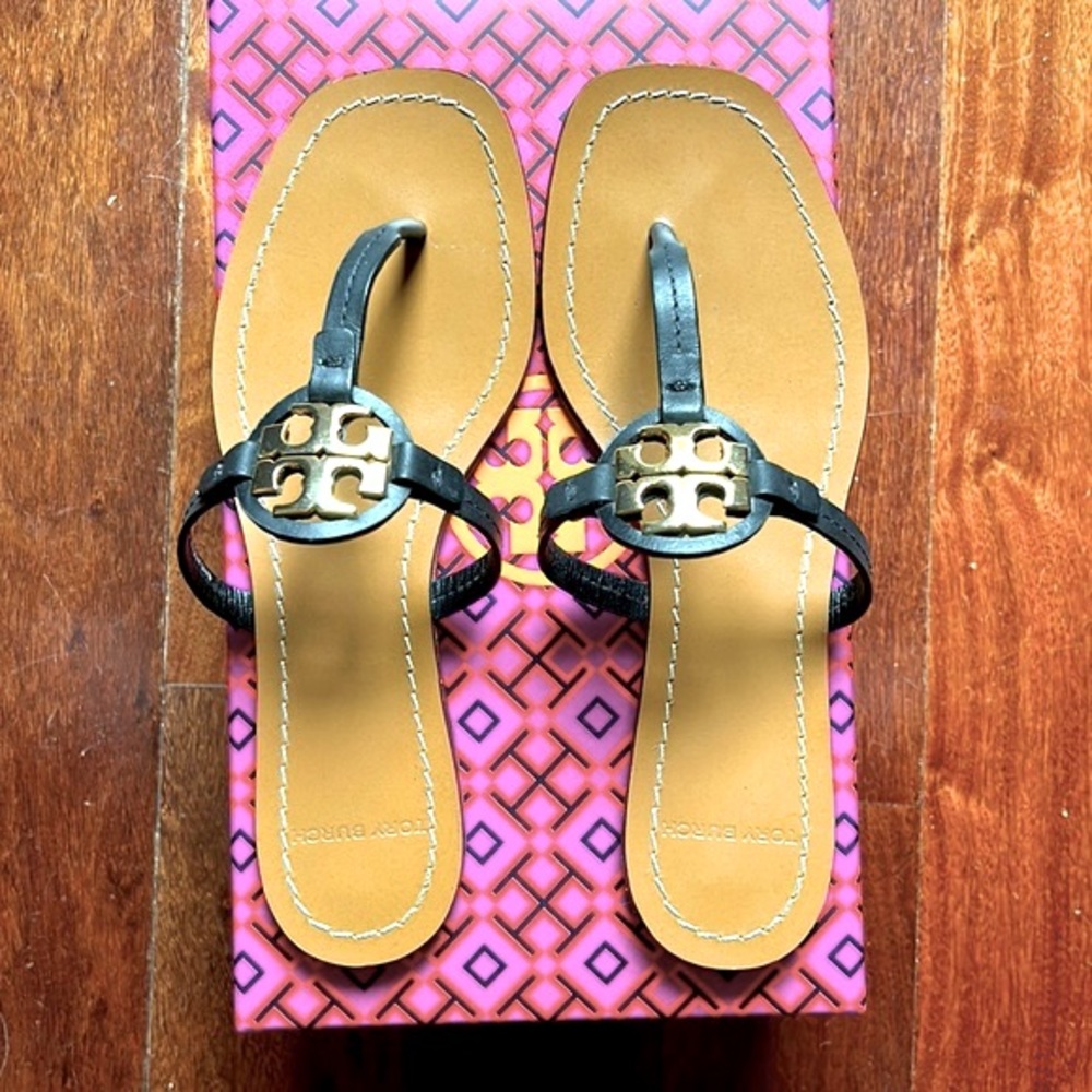 Tory Burch Mini Miller Square Toe Sandals